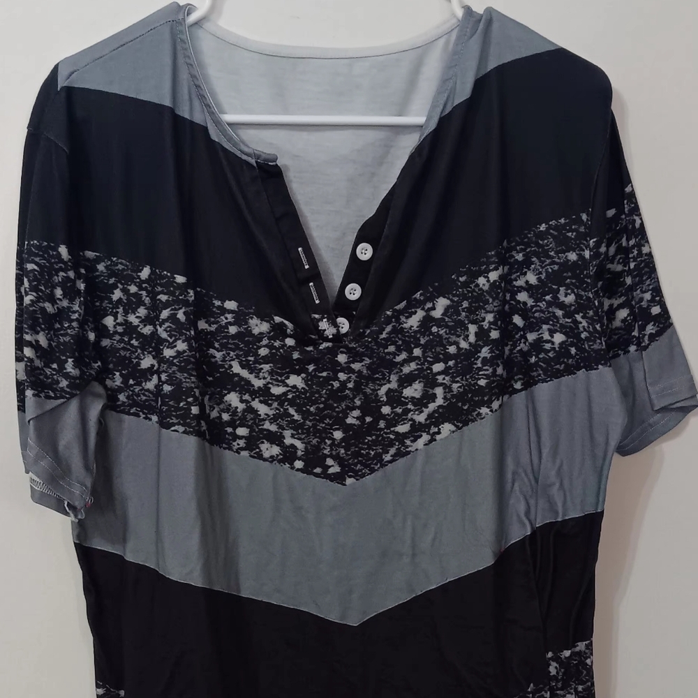 Stylish Black and Gray Men's Shirt
